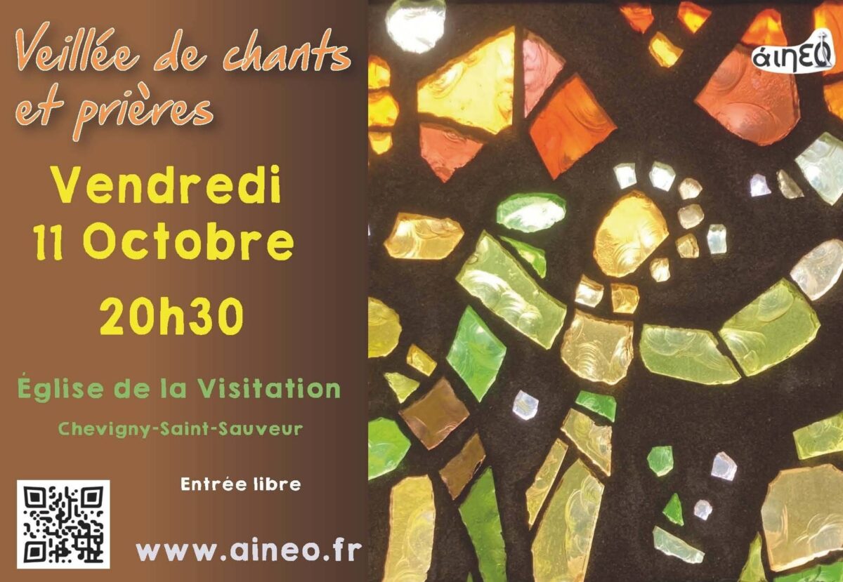 Veillée de chants et Prière 11 octobre 20h30